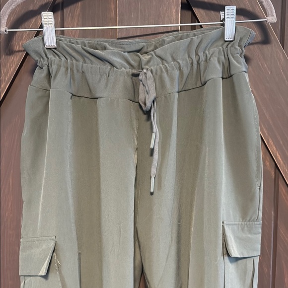 Olive Green Cargo Joggers - Picture 3 of 6